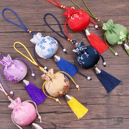 Storage Bags Retro Sachet Empty Bag Embroidery Car Pendant Children Baby Foetal Hair Mosquito Repellent Lavender