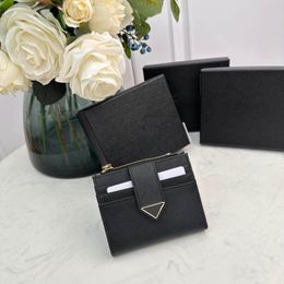 Top Original Quality Designer Card Holder Purse Wallet Fashion Womens Men Genuine Leather Purses With Box Multi card slot Credit Cards Coin Mini Wallets