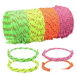 Charm Bracelets Neon Rope Woven Friendship Party Jewelry 4 Assorted Colors Bracelet Drop Delivery Dhgarden Dh1Bj