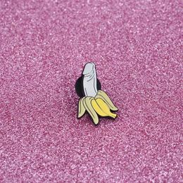 Banana Custom Enamel Pin Cartoon Fruit Brooches Button Badge Gift for Friends Lapel Pin Buckle Funny Jewellery Clothes Jeans Cap