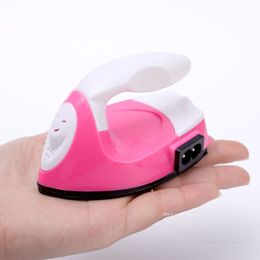 Other Home Garden Mini Electric Iron Portable Travel Craft Clothing Sewing Pad Protection Household Cover L4G6 230518