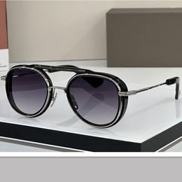Sunglasses Round Metal Sunglasse Steampunk DT Men Women Acetate Fashion Glasses Designer Retro Vintage High Quality