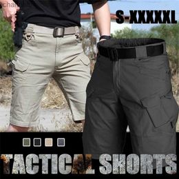 Mens high quality multipocket tactical shorts waterproof cargo shorts slimming durable ripstop shorts stylish casual shorts;L230519