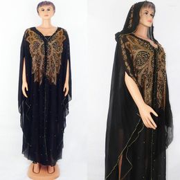Ethnic Clothing Muslim Open Black Abayas For Women Dubai Turkey Islam Diamonds Hijab Dresses Large Size Afican Evening Party Long Robe