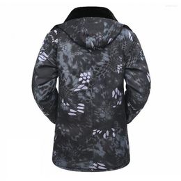 Men's Jackets Labor Protection Jacket Hooded Thicken Windproof Warm Printed Windbreaker Men Coat For Working