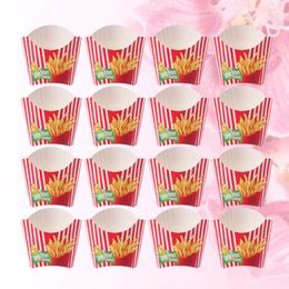 Flatware Sets 100 Pcs Packaging Supplies Chips Box Mini Gift Bags Cup Holder Tray Paper Popcorn