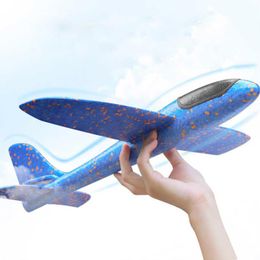 Diecast Model DIY Planes 38CM Hand Throw Aeroplane EPP Foam Fly Glider Aircraft Outdoor Fun Toys For Children Party Game Gifts 230518