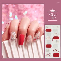 Nail Stickers Shiny Sticker Self Adhesive Decor Fashion Wraps Glitter Polish Waterproof Strip For Manicure