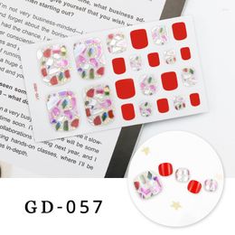 Nail Stickers Colourful Toe Full Cover Art Decals For Women Beauty Decorate Feet Luxury Wraps Manicure