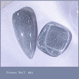 Nail Gel 8color Diamond Stones LIXIA 8ml Polish Plastic Bottle MaTop Soak Off UV LED Lacquer Colour