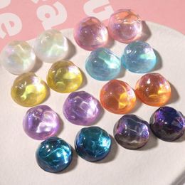 Crystal Spring style 50pcs/lot 20mm glitter wave effect geometry rounds shape flatback cabochon beads diy Jewellery earring/hair accessory