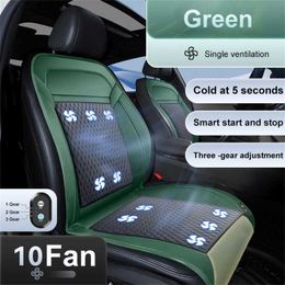 Seat Cushions Car Cool Air Seat Cushion with The Fan Blowing Cool Ventilation Cushion Car Seat Cooling Vest Pat Auto Accessories G230519