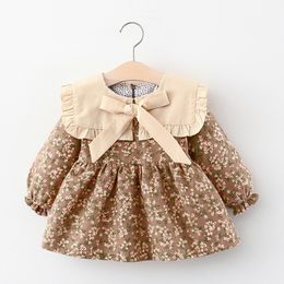 Girl's Dresses Autumn born Baby Girls Clothes Toddler Dot Princess Dress for Girl 1 year Birthday Christmas Dresses Infant Baby Clothing 230519