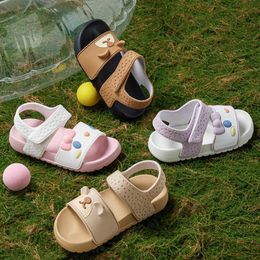 Sandals Summer Children Sandals Baby Girls Toddler Soft Soled Non-slip Flat Sandals for Boy Fashion Cartoon Outdoor Casual Beach Shoes AA230518