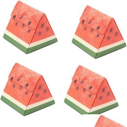 Other Festive Party Supplies Favors Summer Watermelon Shaped Paper Candy Case Biscuits Storage Cases Drop Delivery Home Gar Dhfwg