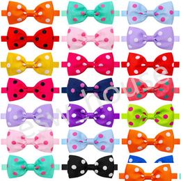Dog Apparel Accessory Bowties 16 Colours Cat Cute Polka Neckties Adjustable Pet Grooming Supplies Drop Delivery Home Garden Dhu8F