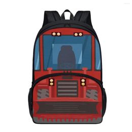 School Bags FORUDESIGNS Children Schoolbags Cartoon Car Design Backpacks Boys Practical Books Stationery Storage Travel