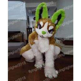 Halloween Husky Fox Dog Mascot Costume customize Cartoon Anime theme character Xmas Outdoor Party Outfit Unisex Party Dress suits