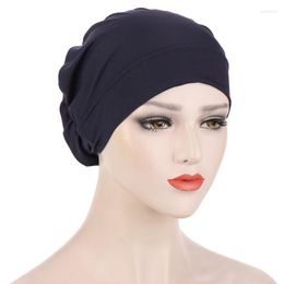 Beanies Beanie/Skull Caps Arabic Inner Hijab Headscarf Turban For Muslim Stretchy Female Ribbed Jersey Under Scarves Headwrap