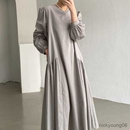 2023 New Spring Maternity Dress Women Casual Long Sleeve Large Size Dresses Pregnant Women Clothing R230519