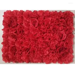 Decorative Flowers Flower Panel For Wall Handmade With Artificial Silk Wedding Decor Party Christmas Backdrop