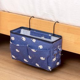 Storage Bags Dormitory Bedside Sorting Stand Large Capacity No-Lid Holder Hook Basket Cartoon Box