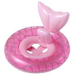 Inflatable Floats Tubes Mermaid swim ring inflatable swimming pool buoy 0-8 year old children swim ring summer beach water party toys P230519