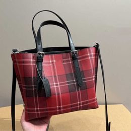 23 Spring/Summer Chequered Small Tote Bag Crossbody Dumpling Shopping One Shoulder Wing Bat 230519