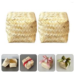 Bowls 2pcs Small Storage Baskets Woven Bathroom For Candy Basket