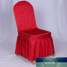 Fashion Thickened Elastic Table and Chair Cover Pleated Skirt Dining Chair Household Hotel Wedding Banquet One-Piece All-Inclusive Chair Cover Sets Wholesale