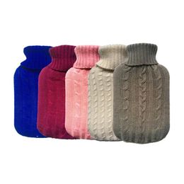 2000ML Hot Water Bag Knit Cover Party Favour Winter Warm Water Injection Bottom Handbags Christmas Gift Wholesale