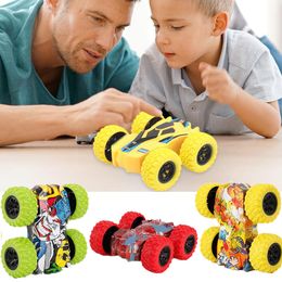 Diecast Model Fun DoubleSide Vehicle Inertia Safety Crashworthiness and Fall Resistance ShatterProof for Kids Boy Toy Car 230518