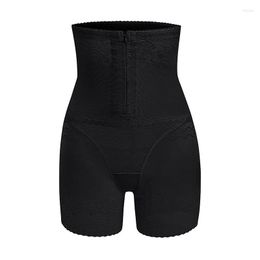 Women's Shapers Invisible Zipper High Waist Flat Belly Control Panties Slimming Underwear Abdominal Reducer Breathable Lace Lingerie