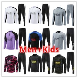 22 23 24 psgS mens kids tracksuits kit 2023 2024 PSGs men football training suit soccer tracksuit kits jacket jogging sets survetement footchandal futbol tuta