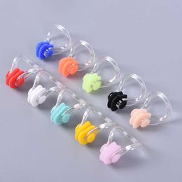 Nose clip 10 pieces/batch 3.5cm x 2.5cm reusable soft silent swimming nose clip Comfortable diving and surfing nose clip Random Colour P230519