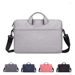 Briefcases Men Women All-match Briefcase Laptop Bag Office Travel Business Shoulder Tote Waterproof Seismic Phones Document Storage Pouch