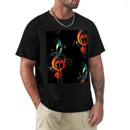 Men's Polos Love Music Clef Treble Musician Festival Choir Band T-Shirt T-shirts Man Plus Size Tops Mens White T Shirts