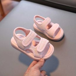 Sandals Summer Children Sandals Shoes Kids Comfortable Simple Baby Girls Soft Bottom Non-slip Sandal Boys Soles Beach Shoes AA230518