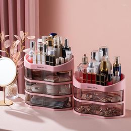 Storage Boxes Makeup Organiser Bathroom Vanity Countertop For Cosmetics Brushes Lotion Nail Lipstick And Jewellery