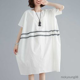 New Summer Maternity Dress Woman Casual Loose Version Large Size Dresses Pregnant Woman Dress R230519