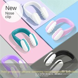 Nose clip Swimming Nose Clip Ear Plug Set Swimming Small Size Adult and Children Waterproof Soft Silent Nose Clip P230519