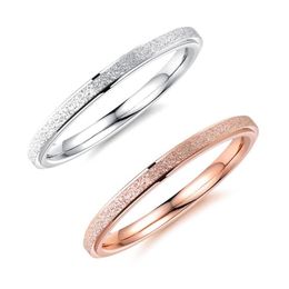 Band Rings Stainless Steel Ring Women Finger Sier Gold Plated Jewelry For Birthday Gift Drop Delivery Dhgarden Dhc7W