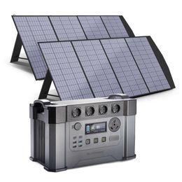 ALLPOWERS Portable Energy Storage Power Supply 1500Wh 2400W Emergency Backup Powerstation With 140W / 200W / 400W Solarpanel