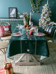 Table Cloth Christmas Tablecloth Decoration American Light Luxury Waterproof Nordic Rectangular Tea