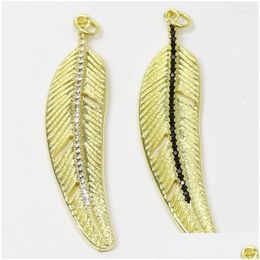Pendant Necklaces Pcs Feather Accessories Fashion Jewelry For Women 90212Pendant Morr22 Drop Delivery Pendants Dhuuk