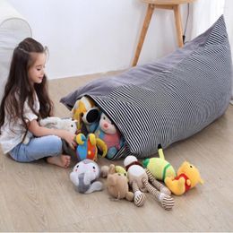 Storage Bags Stuffed Animal Bag Toy Toys Bean Chair Portable Canvas Children'S Clothing Organizer