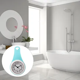Wall Clocks Waterproof Bathroom Clock With Suction Cup Silent Hanging For Living Room Bedroom Dinning Kitchen