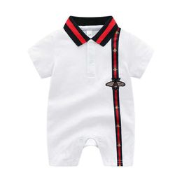 Baby Infant Romper Boy Clothes Short Sleeve Newbornl Romper Cotton Baby Clothing Toddler Boy Designer Clothes302y