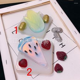 Baking Moulds DIY Watermelon Strawberry Fruit Mold Corn Peanut Vegetable Crystal Glue Phone Case Decoration Accessories Silicone Mould