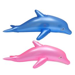 Inflatable Floats Tubes 53cm Table Dolphin Beach Swimming Ring Party Children's Toys Children's Beach Swimming Pool Inflatable Cushion Water Toys P230519